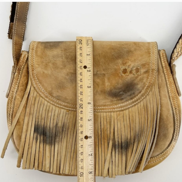 Bed Stu Eastend fringe crossbody bag rustic tan - Picture 3 of 8